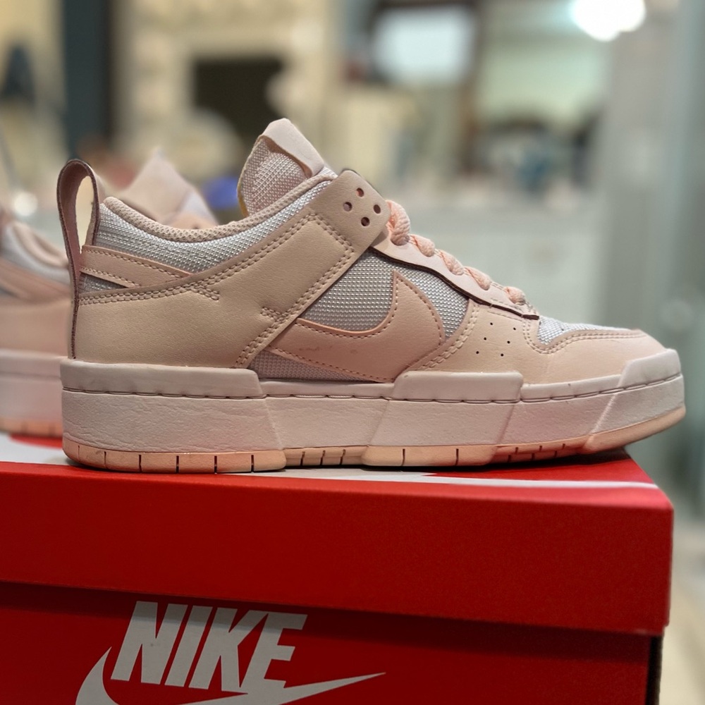 Women’s pink Nike dunk lows